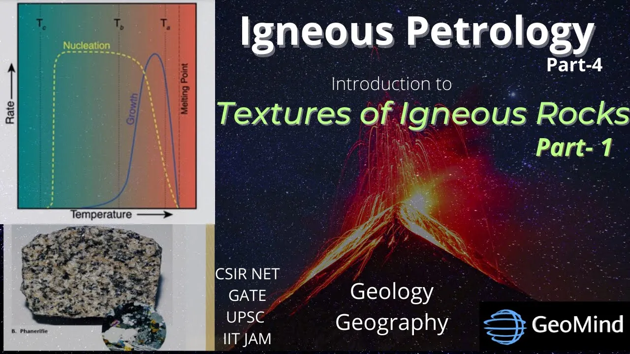 Textures of Igneous Rocks Part-1 | Igneous petrology | Geology | Geography | GATE | NET | UPSC