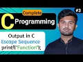 Mastering Output Techniques Print Function Escape Sequence C Programming Tutorial