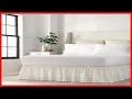 EASY FIT Eyelet Elastic Wrap Around Bed Skirt Easy Dust Ruffle 18-Inch Drop -