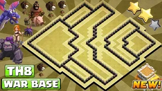 BEST Th8 War Base 2018 COC Town Hall 8 War Base Anti 3 Star CLASH OF CLANS