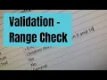 MS Access 2016 Validation - Range Check