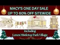 MACY S ONE DAY SALE UP TO 60 OFF LENOX MISTLETOE PARK VILLAGE SPICE VILLAGE
