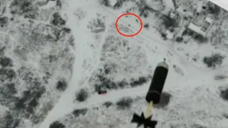 (NSFW) Ukrainian Quadcopter Makes Direct Hit On Russian Proxy With Mini Bomb (FNN 13)