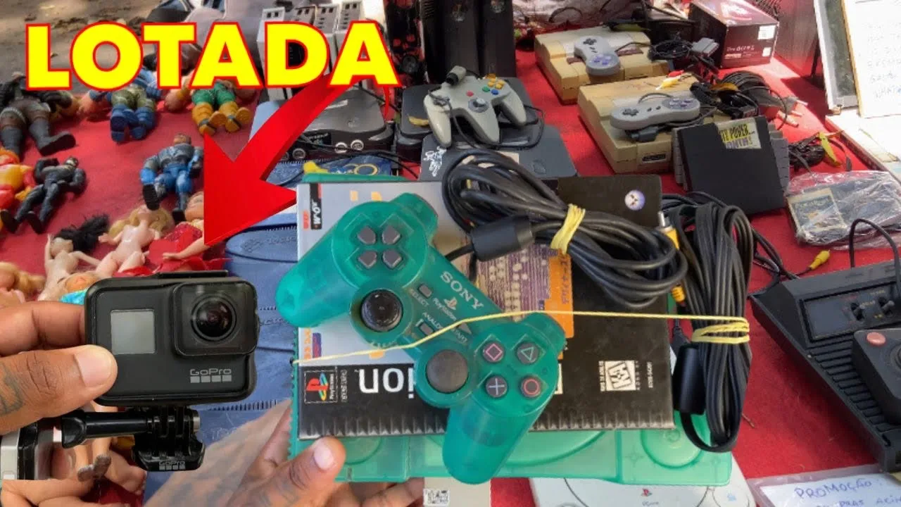 CAÇADA GAMER VÁRIOS PSP JOGOS DE PS4 XBOX PS2 ATÉ GOPRO NA FEIRA DO ROLO