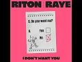 I Don't Want You - Riton & RAYE