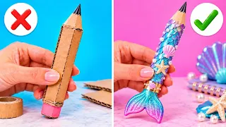 CARDBOARD DIY! ✂️📦 Turning Boxes Into Clever Mermaid Crafts & Cool Creations | 123 GO!