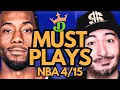 NBA DFS Wednesday DraftKings NBA MUST PLAYS NBA DFS Picks Bets