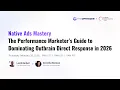 Native Ads Mastery The Performance Marketer s Guide to Dominating Outbrain Direct Response in 2026