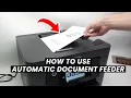 How to Use The Automatic Document Feeder on Epson WF-4820 WF-4830