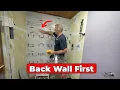 12 x 24 Set Back Wall First Tile Shower