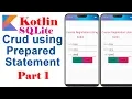 Kotlin Masters LEARN SQLite CRUD From Scratch Part 1