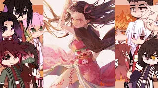 Hashira And Tanjiro Nezuko React To Nezuko AMV Demon Slayer Gacha Club 