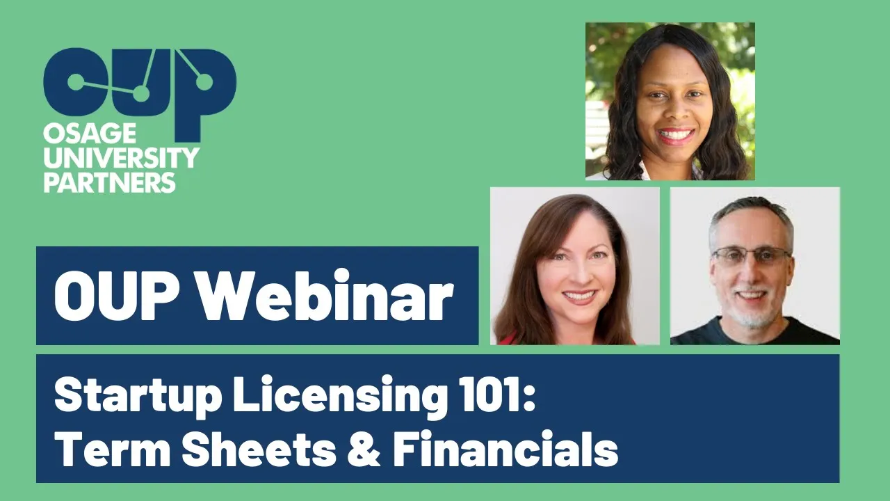 Startup Licensing 101: Term Sheets & Financials