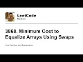 3868 Minimum Cost to Equalize Arrays Using Swaps Leetcode Medium