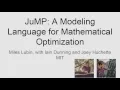 DOE CSGF 2016 JuMP -