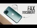How to Fax a Document from iPhone tutorial