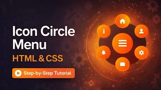Icon-Based Circular Menu Pure HTML CSS No JavaScript