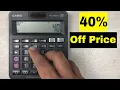 How to Calculate 40 Percent Off a Price on Calculator