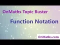 Function Notation - Revise Grade