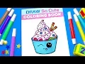 Yogurt Coloring Pages for Kids Learn Colors
