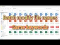 Batch search and replace multiple file names