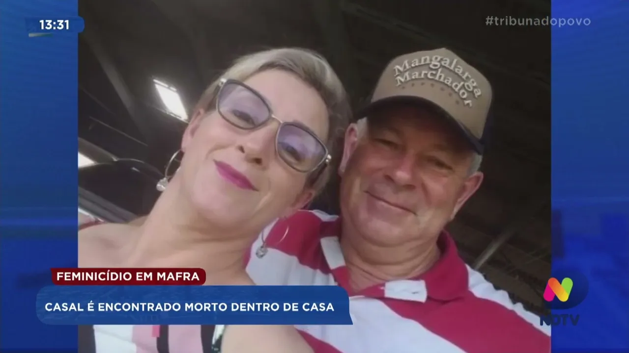 Feminicídio em Mafra: casal é encontrado morto dentro de casa