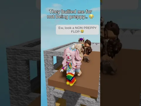 PREPPIES WERE SO RUDE TO CLOWNXIAO 😭💔 #robloxshorts #roblox