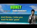 Download Lagu HONEY - Bobby Goldsboro (with Lyrics)