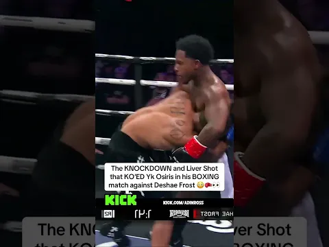 The KNOCKDOWN and Liver Shot that KOβED Yk Osiris in his BOXING match against Deshae Frost π³π₯π