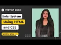 Solar System Using HTML and CSS