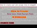 Tutorial Create user in Mongo DB assign role MongoDB Mongo Shell