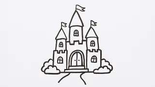 Learn to Draw a Cute Castle | Step-by-Step Tutorial!