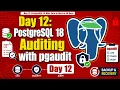 Day 12 PostgreSQL 18 Auditing with pgaudit