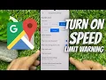 How to Turn on Speed Limit Warning on Google Maps