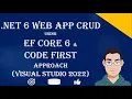 ASP NET Core 6 C And EF Core 6 CRUD Operations Using Code First Approach Scaffolding DotNET 6