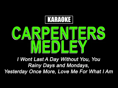 Download MP3 Karaoke - Carpenters Medley