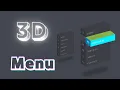 Amazing 3D Menu Bar with Hover Effects HTML CSS Tutorial Free Code