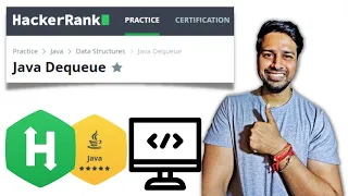 HackerRank Java Deque Certification Gold Badge