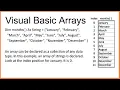 Introduction to Visual Basic Arrays