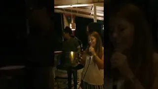 Memories from back in Grenada. Steel pan karaoke 🎤 #music #songover #singing