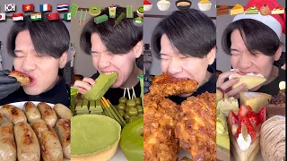 ASMR 甘々スイーツとジャンクフード爆食い 咀嚼音 Mukbang ショート動画まとめver BGM無  ASMR 甘々スイーツとジャンクフード爆食い 咀嚼音 Mukbang ショート動画まとめver BGM無