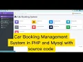 Online Car Booking Management System in PHP and MySQL with Source Code