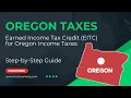 Earned Income Tax Credit EITC for Oregon State Income Taxes