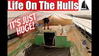 Ep176 –  Momentum is Critical – Catamaran Deck Build.