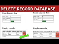 How to Remove a Record from Database from HTML PHP Web Page Delete a Record from a Database Query