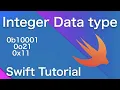 Swift data types Integer data type Swift tutorial 2022 swift data types