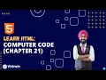 Learn HTML Computer Code Chapter 21