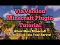 ViaVersion ViaRewind ViaBackward How to allow more Minecraft versions to join your server