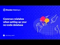 Common mistakes when setting up your no-code database