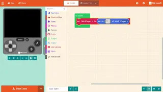 Space Game Part 1 - Create main player and add basic movement MakeCode Arcade